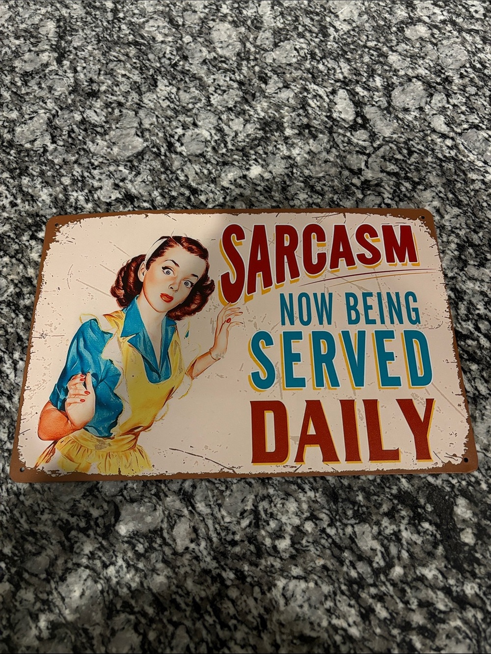 Home decor metal tin sign vintage style but new